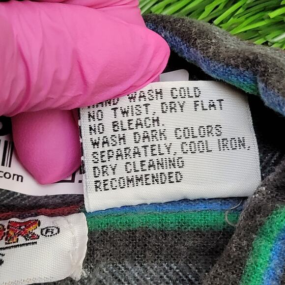 Vintage Y2K McGregor Button Shirt Large 23x30 Striped - Picture 7 of 10